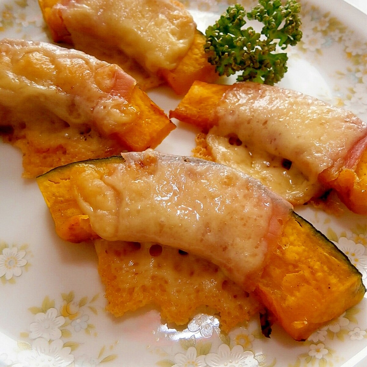 お弁当に かぼちゃの生ハム巻きチーズ焼き レシピ 作り方 By はちわれ413 楽天レシピ